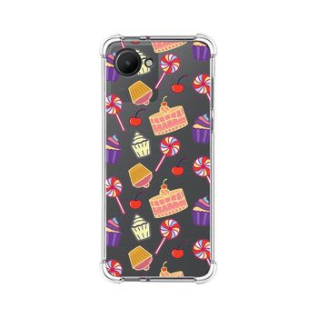 Funda Silicona Antigolpes Para Realme C30 Diseño Dulces 01 Dibujos