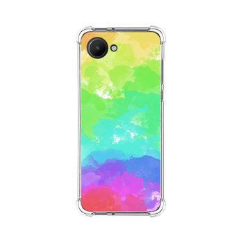 Funda Silicona Antigolpes Para Realme C30 Diseño Acuarela 03 Dibujos