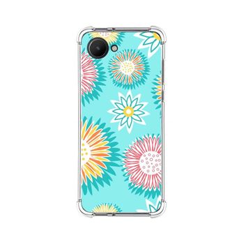 Funda Silicona Antigolpes Para Realme C30 Diseño Flores 05 Dibujos