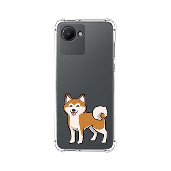 Funda Silicona Antigolpes Para Realme C30 Diseño Perros 02 Dibujos