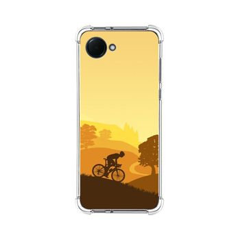 Funda Silicona Antigolpes Para Realme Narzo 50i Prime Diseño Ciclista Dibujos