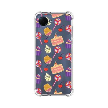 Funda Silicona Antigolpes Para Realme Narzo 50i Prime Diseño Dulces 01 Dibujos