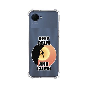 Funda Silicona Antigolpes Para Realme Narzo 50i Prime Diseño Hombre Escalada Dibujos