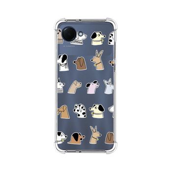 Funda Silicona Antigolpes Para Realme Narzo 50i Prime Diseño Perros Dibujos