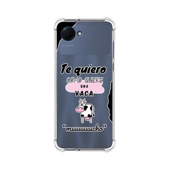 Funda Silicona Antigolpes Para Realme Narzo 50i Prime Diseño Vaca Dibujos