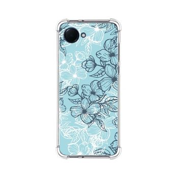 Funda Silicona Antigolpes Para Realme Narzo 50i Prime Diseño Flores 03 Dibujos