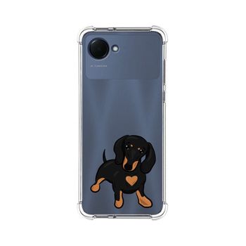 Funda Silicona Antigolpes Para Realme Narzo 50i Prime Diseño Perros 04 Dibujos