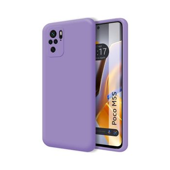 Funda Silicona Líquida Ultra Suave Para Xiaomi Poco M5s Color Morada