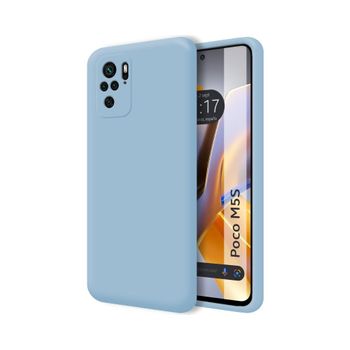 Funda Silicona Líquida Ultra Suave Para Xiaomi Poco M5s Color Azul