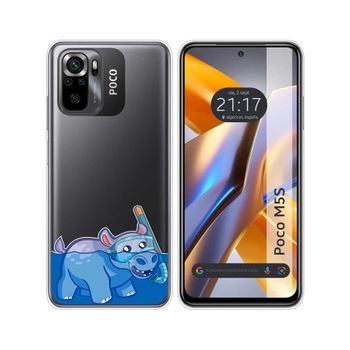 Funda Silicona Transparente Para Xiaomi Poco M5s Diseño Hipo Dibujos