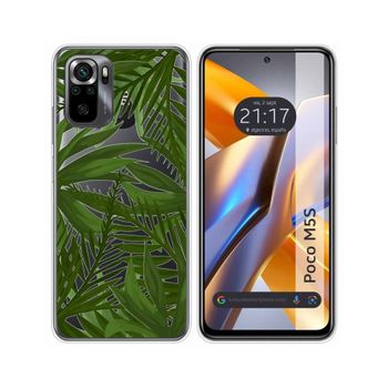 Funda Silicona Transparente Para Xiaomi Poco M5s Diseño Jungla Dibujos