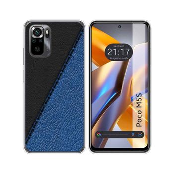 Funda Silicona Para Xiaomi Poco M5s Diseño Cuero 02 Dibujos