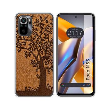 Funda Silicona Para Xiaomi Poco M5s Diseño Cuero 03 Dibujos