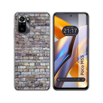 Funda Silicona Para Xiaomi Poco M5s Diseño Ladrillo 02 Dibujos