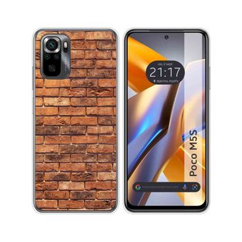 Funda Silicona Para Xiaomi Poco M5s Diseño Ladrillo 04 Dibujos