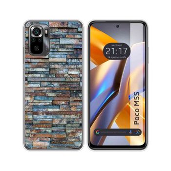 Funda Silicona Para Xiaomi Poco M5s Diseño Ladrillo 05 Dibujos