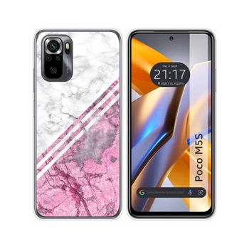 Funda Silicona Para Xiaomi Poco M5s Diseño Mármol 03 Dibujos