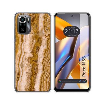 Funda Silicona Para Xiaomi Poco M5s Diseño Mármol 10 Dibujos