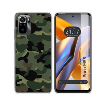 Funda Silicona Para Xiaomi Poco M5s Diseño Camuflaje Dibujos