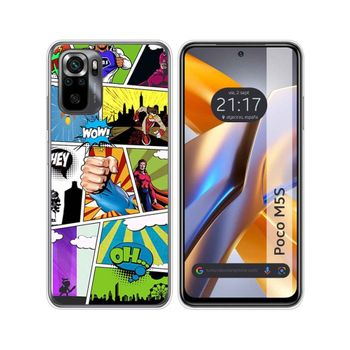 Funda Silicona Para Xiaomi Poco M5s Diseño Comic Dibujos