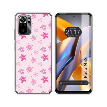 Funda Silicona Para Xiaomi Poco M5s Diseño Flores Dibujos