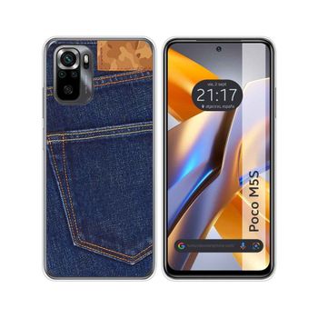 Funda Silicona Para Xiaomi Poco M5s Diseño Vaquero Dibujos