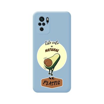 Funda Silicona Líquida Azul Para Xiaomi Poco M5s Diseño Culo Natural Dibujos