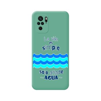 Funda Silicona Líquida Verde Para Xiaomi Poco M5s Diseño Agua Dibujos