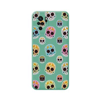 Funda Silicona Líquida Verde Para Xiaomi Poco M5s Diseño Catrina Dibujos