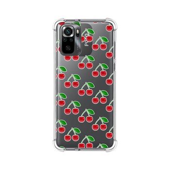 Funda Silicona Antigolpes Para Xiaomi Poco M5s Diseño Cerezas Dibujos