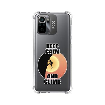 Funda Silicona Antigolpes Para Xiaomi Poco M5s Diseño Hombre Escalada Dibujos