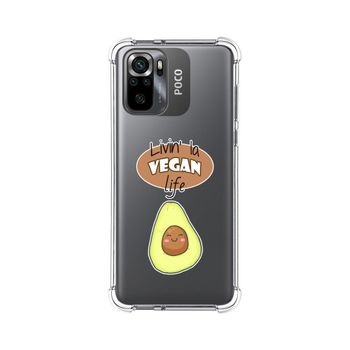 Funda Silicona Antigolpes Para Xiaomi Poco M5s Diseño Vegan Life Dibujos