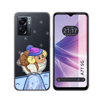 Funda Silicona Transparente Para Oppo A77 5g Diseño Cabra Dibujos