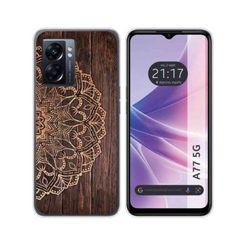 Funda Silicona Para Oppo A77 5g Diseño Madera 06 Dibujos