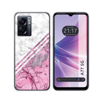 Funda Silicona Para Oppo A77 5g Diseño Mármol 03 Dibujos