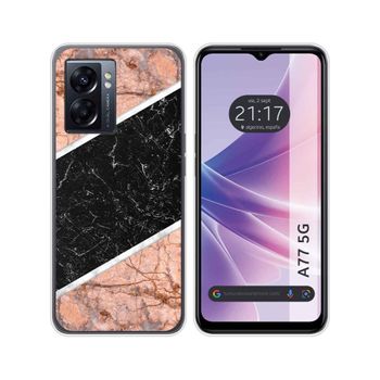 Funda Silicona Para Oppo A77 5g Diseño Mármol 07 Dibujos