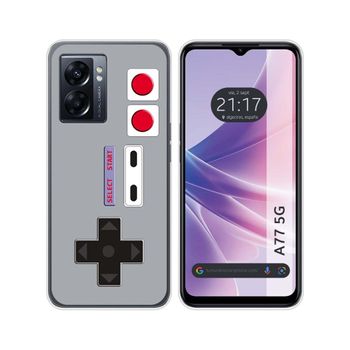 Funda Silicona Para Oppo A77 5g Diseño Consola Dibujos