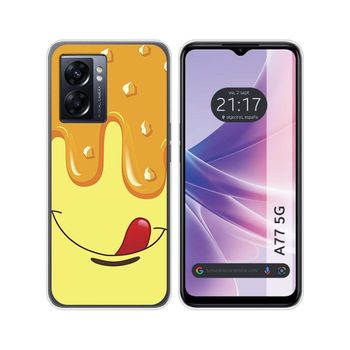 Funda Silicona Para Oppo A77 5g Diseño Helado Vainilla Dibujos