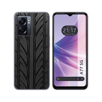 Funda Silicona Para Oppo A77 5g Diseño Neumatico Dibujos