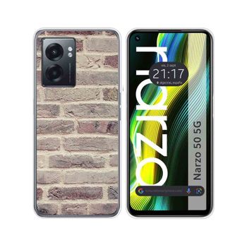 Funda Silicona Para Realme Narzo 50 5g Diseño Ladrillo 01 Dibujos