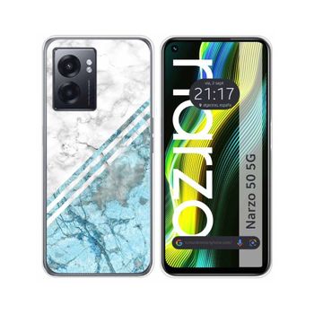 Funda Silicona Para Realme Narzo 50 5g Diseño Mármol 02 Dibujos