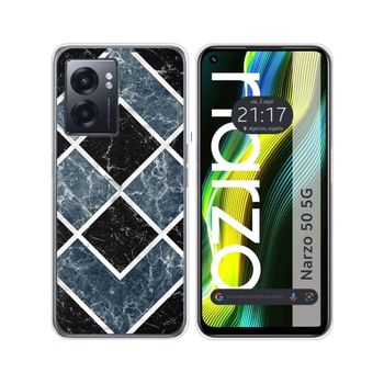 Funda Silicona Para Realme Narzo 50 5g Diseño Mármol 06 Dibujos