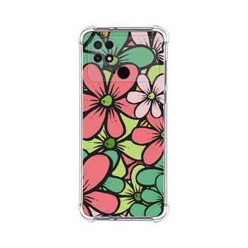 Funda Silicona Antigolpes Para Xiaomi Poco C40 Diseño Flores 02 Dibujos