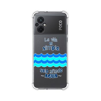 Funda Silicona Antigolpes Para Xiaomi Poco M5 Diseño Agua Dibujos