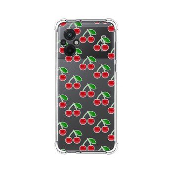 Funda Silicona Antigolpes Para Xiaomi Poco M5 Diseño Cerezas Dibujos