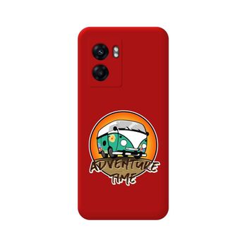 Funda Silicona Líquida Roja Para Realme Narzo 50 5g Diseño Adventure Time Dibujos