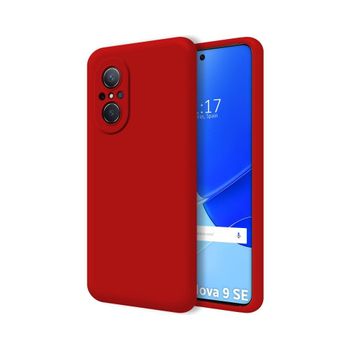 Funda Silicona Líquida Ultra Suave Para Huawei Nova 9 Se Color Roja