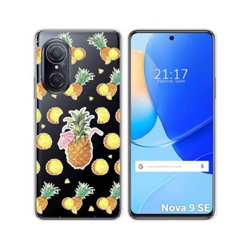 Funda Silicona Transparente Para Huawei Nova 9 Se Diseño Piña Dibujos