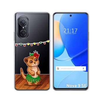 Funda Silicona Transparente Para Huawei Nova 9 Se Diseño Suricata Dibujos