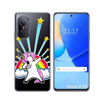 Funda Silicona Transparente Para Huawei Nova 9 Se Diseño Unicornio Dibujos